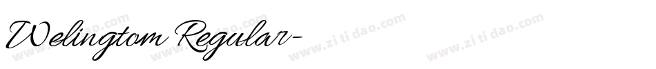 Welingtom Regular字体转换